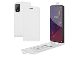 Capa Protetora De Couro Com Flip Vertical E Textura Única Para Wiko Power U20 R64 Com Compartimentos Para Cartões E Porta-retratos