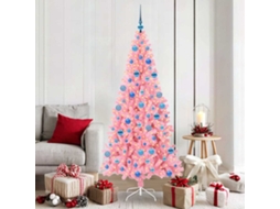 Vidaxl Árvore De Natal Rosa 180 Cm Pvc