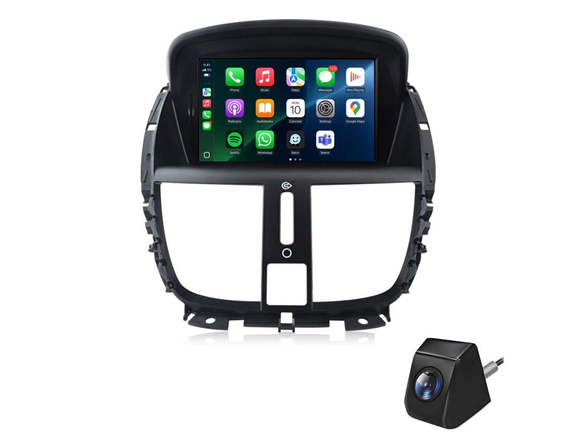 Autorrádio para Peugeot 207 Android, 2gb+64gb, Carplay e Android Auto Sem Fios, Gps, Dsp, Rds, Cam JUNSUN (2006 2015)