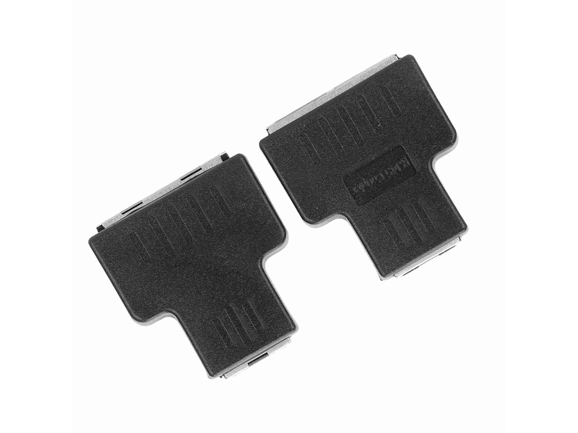 Adaptador De Cabo Ethernet Com Conector Fêmea Rj45 (1 Entrada E 2 Saídas) Para Lan, Extensor E Divisor De Cabo De Internet. Aquaforge (2 Unidades)