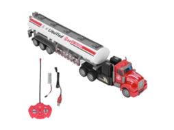 Caminhão de brinquedo elétrico recarregável WalshLXq com combustível simulado para crianças, presente de aniversário.