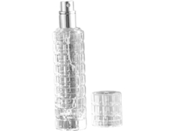 Frasco de vidro com spray sedutor, frasco com spray fino, frasco de vidro.