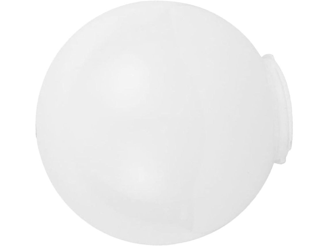 Abajur Esférico Branco Antirreflexo Em Acrílico