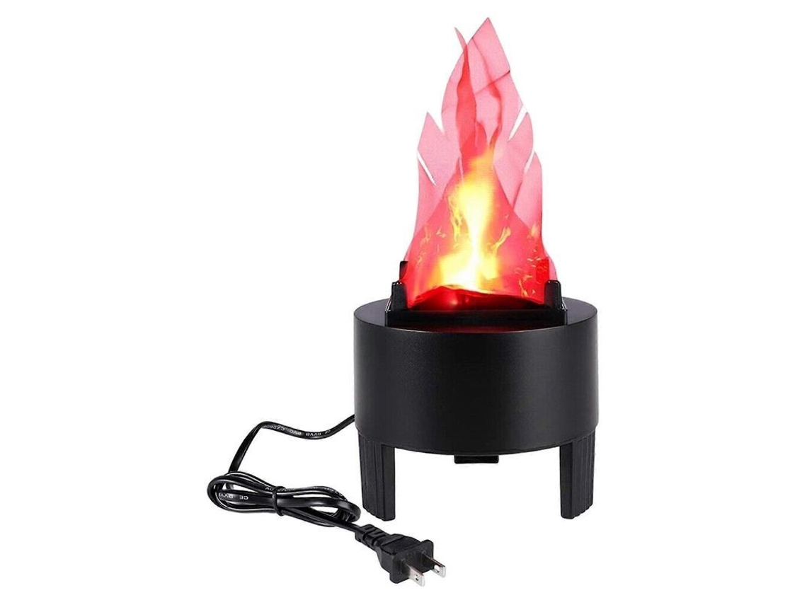 Lâmpada de Fogo Simulado 3d, Efeito de Chama Piscante, Decoração Interior, Sem Calor, Bateria Não Requerida