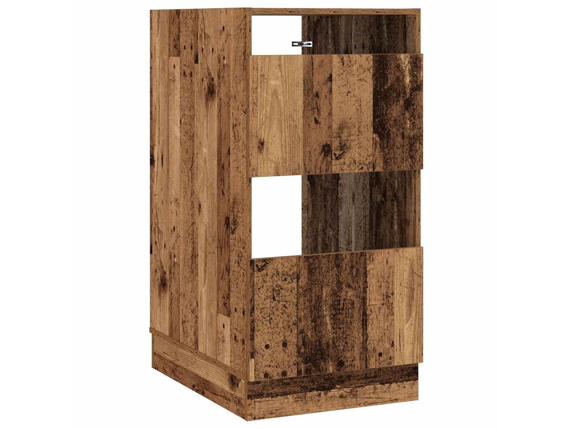 Conjunto 1 Armário De Lavanderia Vidaxl Castanho-acinzentado Derivados De Madeira (50 X 68 X 102 Cm)