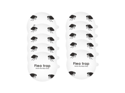 Pack Com 50 Placas Colantes Impressas Para Moscas 18cm - Folhas Pretas E Brancas Para Armadilhas Elétricas