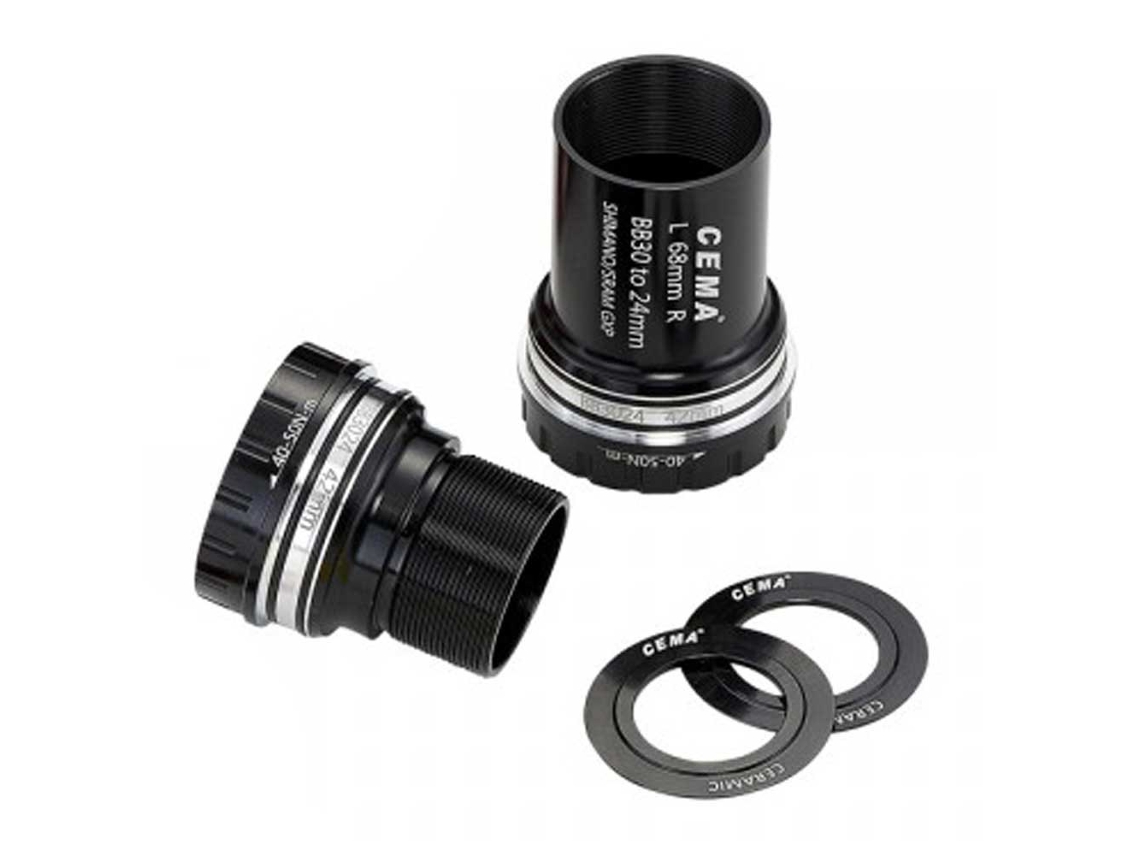 Copos de Suporte Inferior de Aço Inoxidável para Shimano Bb30 Prateado 68/73 Mmcema