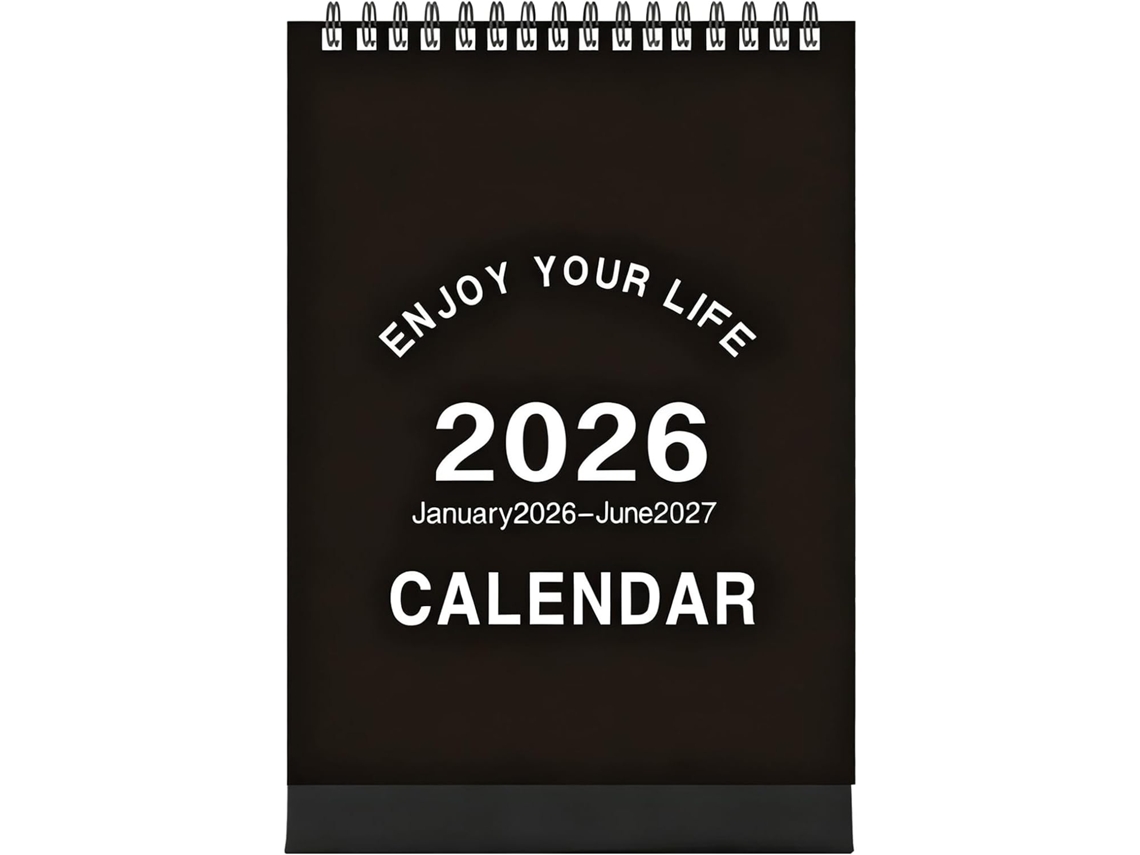 Mini Calendário De Mesa 2026/2027 Planejador Mensal Pequeno Janeiro A