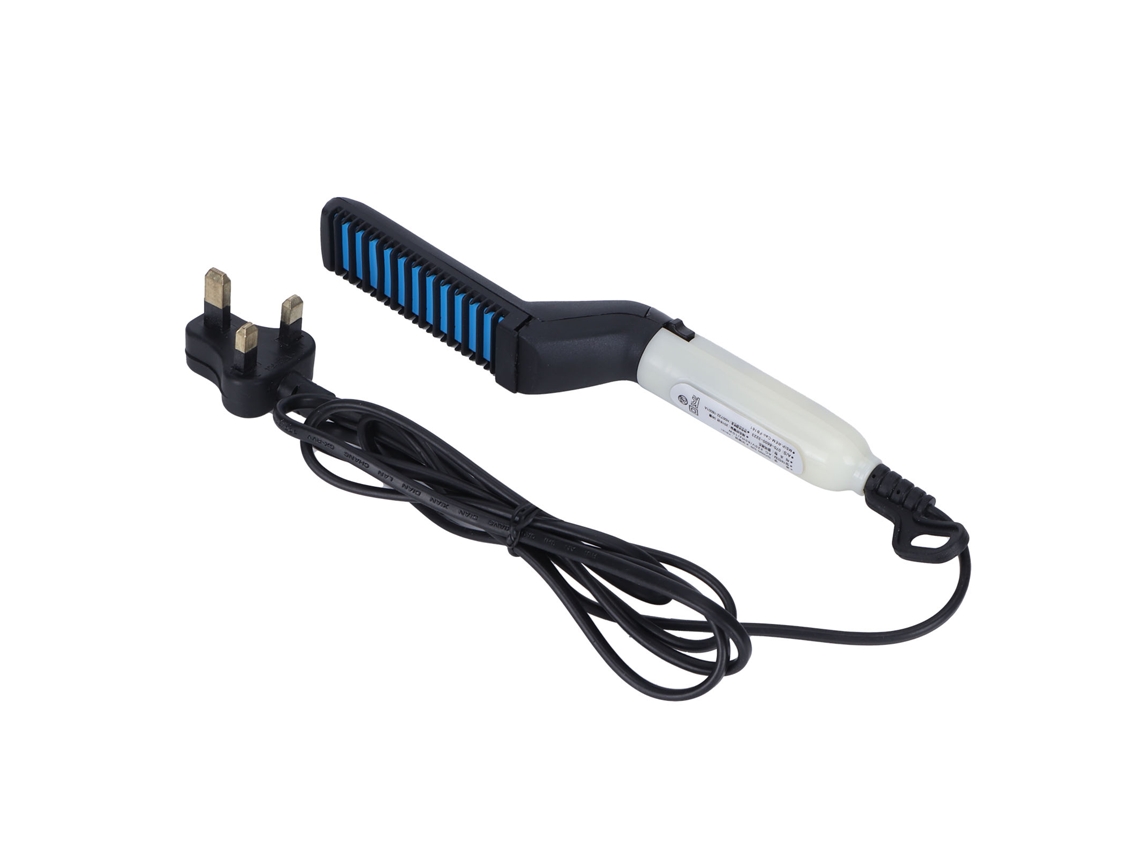 Pente alisador elétrico multifuncional para cabelos, ferramenta para modelar cabelos lisos, 220 V (Reino Unido)