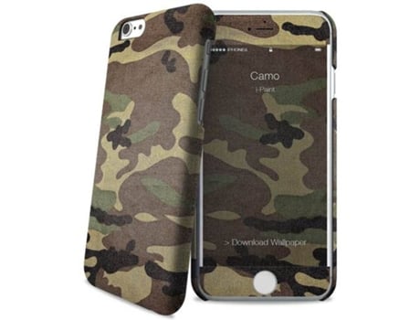 Capa iPhone 6, 6s, 7, 8  Camo Castanho