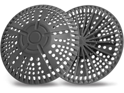 Kit com 2 protetores de coletor de cabelo em silicone 14 cm para banheiro e chuveiro AQUAFORGE