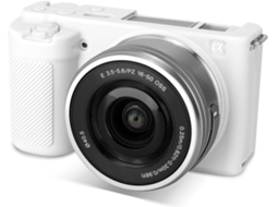 Capa Protetora De Silicone Macio Para Câmara Sony Zv-e10 Branco Panoona