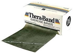 Faixa para exercícios THERALINE (Castanho - 5.5 m - Látex)