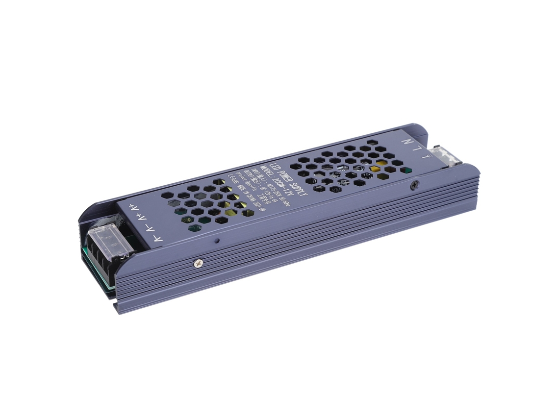 Driver de fonte de alimentação LED com transformador magnético, 200 W, preto, longo alcance, CA 175 V