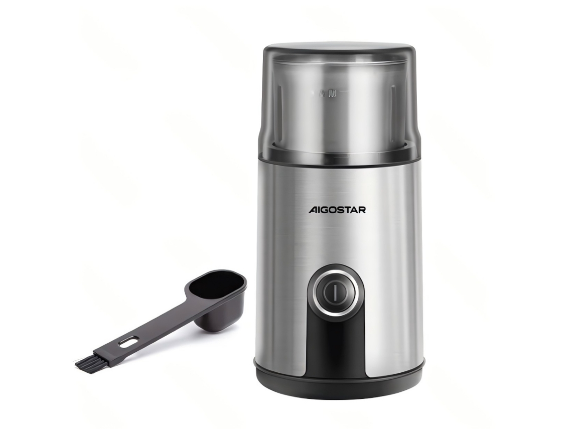 Moedor De Café Elétrico 200w, 75g, Aço Inoxidável, Para Grãos De Café, Com Moagem Prática Para Espresso, Café Coado, Casa, Escritório E Viagens