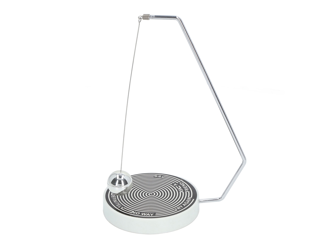 Brinquedo De Pêndulo Com Bola Oscilante Magnetizada Para Ensino E Decoração De Escritório, Preto E Branco
