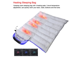 Saco de Dormir Aquecido Usb para Campismo Adultos
