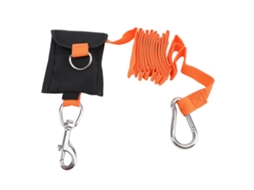 Business cordão Anti Perda para Mergulho Scuba, 2.6m, Nylon, com Fivela de Aço Inoxidável, Laranja