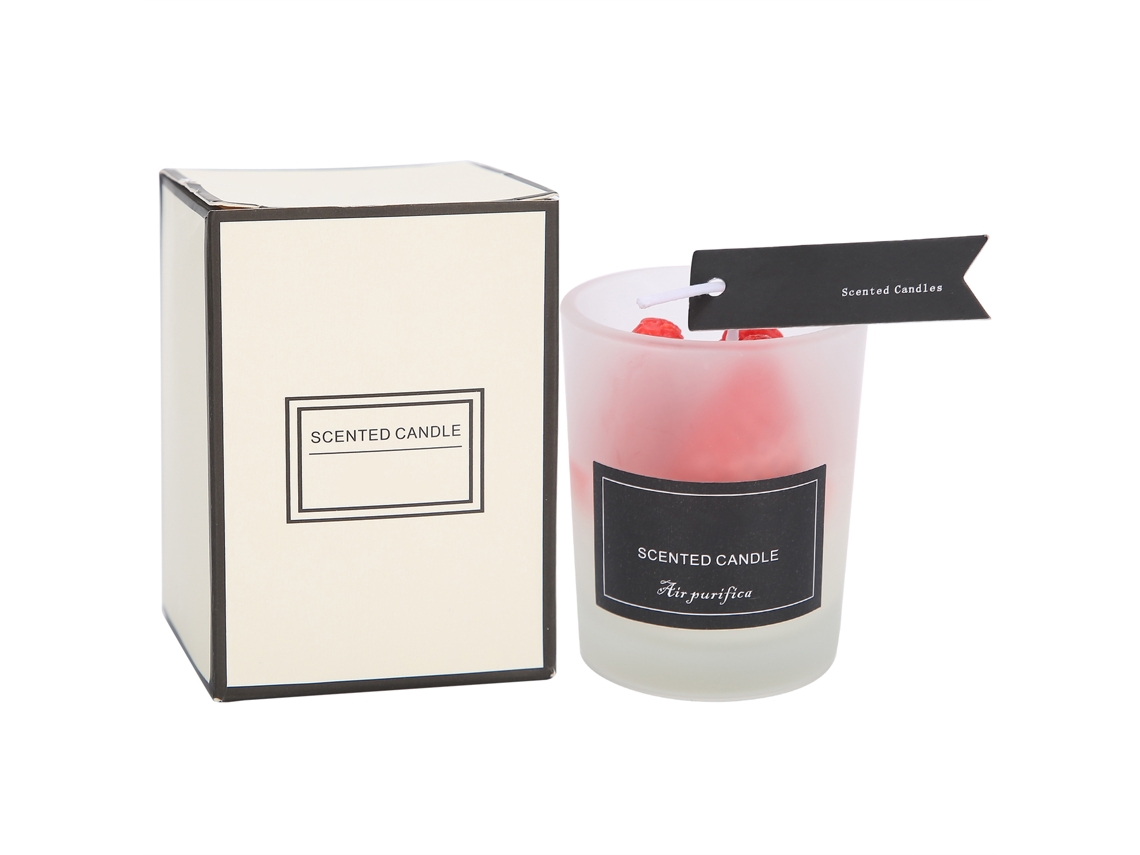 Vela Aromática Portátil De Frutas Vermelhas Fofa Para Decoração De Casa