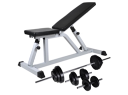 Workout Bench, Workout Benches Vidaxl Branco Aço