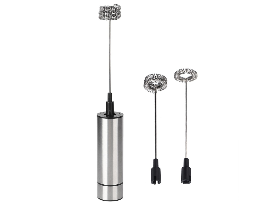 Batedor De Leite Elétrico Aço Inoxidável, Misturador Agitador Café, Ovos, Utensílio Cozinha Doméstico