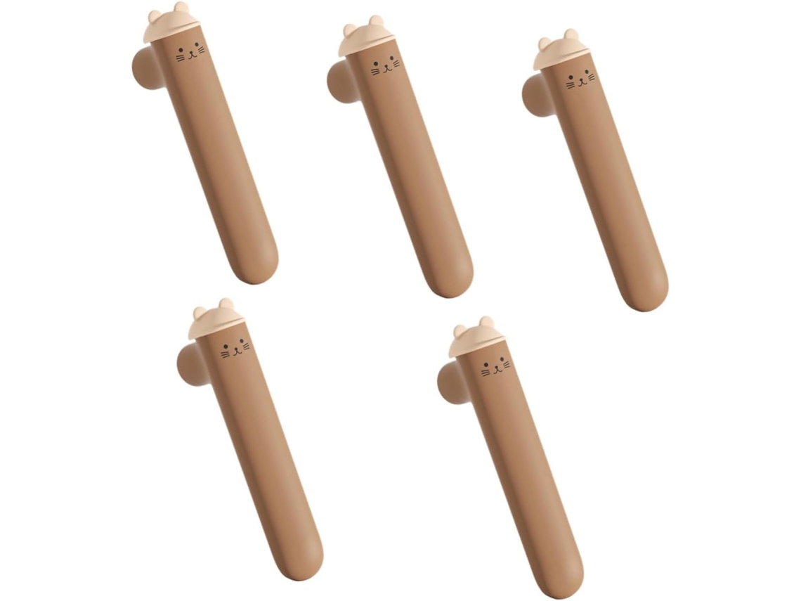 Artibetter Conjunto De 5-capas Protetoras Decorativas Para Maçanetas Portas Em Formato Gato Segurança E Prevenção