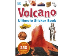Livro Ultimate Sticker Book Volcano de Dk (Inglês)