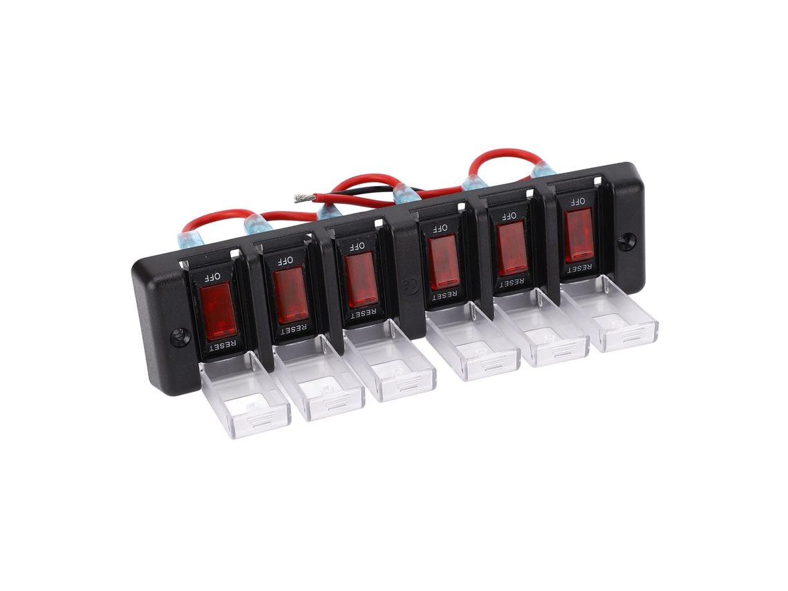 Painel Interruptor 6 Vias Pré fio Proteção Sobrecarga