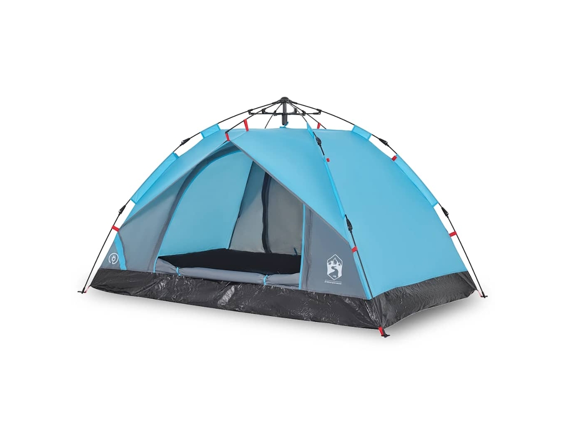 Tenda de campismo cúpula para 2 pessoas VIDAXL libertação rápida azul