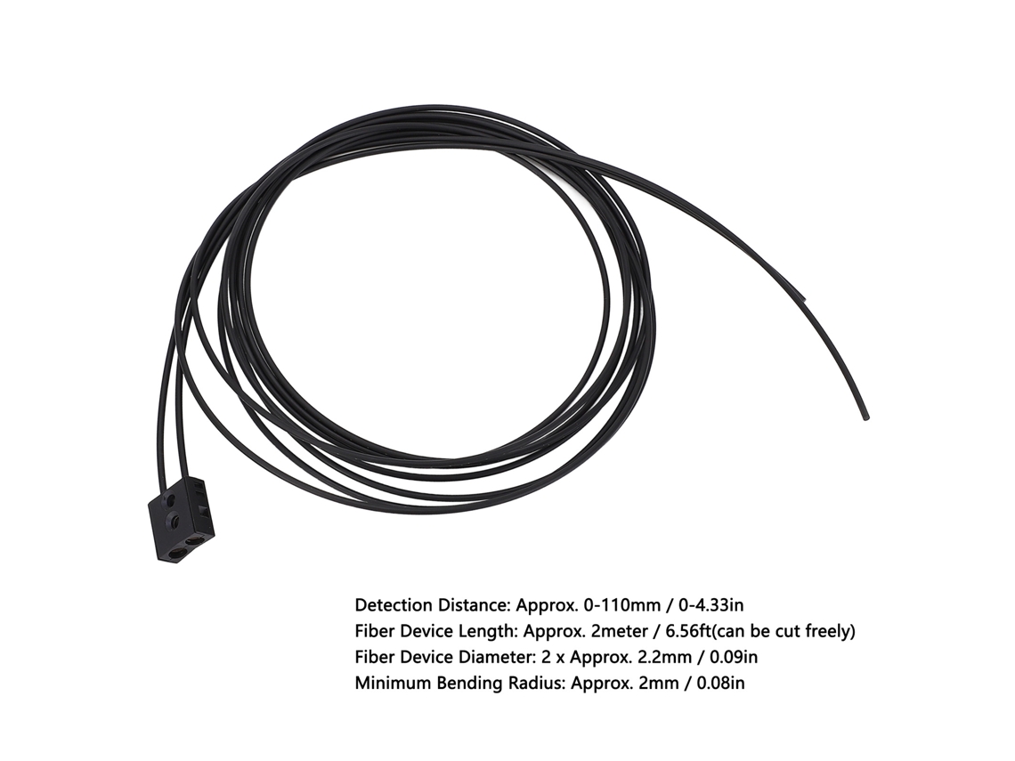 Sensor De Fibra Óptica Laxiscreed Com Reflexão Óptica E Alcance Até 110mm Para Deteção Precisa