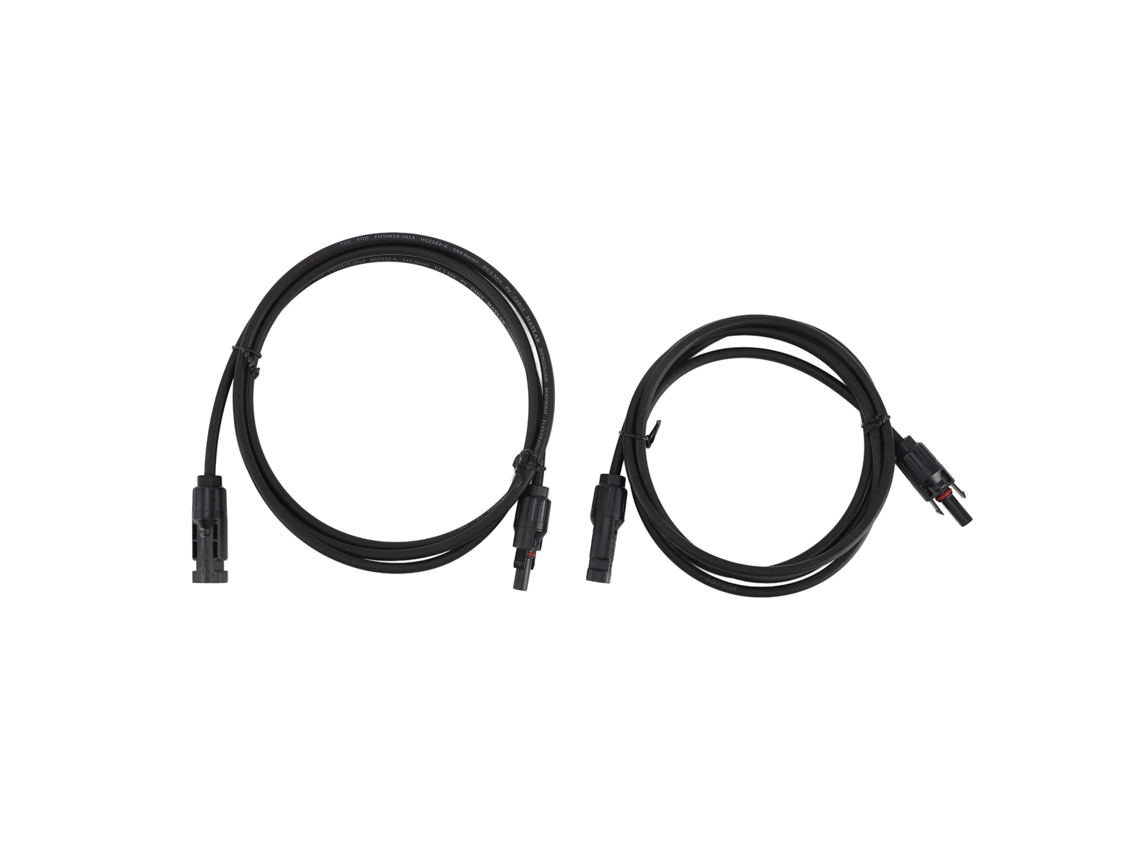 Conjunto com 2 Unidades de Cabo Extensor para Conector Sistema Solar 4, 0 Mm com Conector Mc4 em Ambas as Extremidades, 1000 V BRILVIBERA