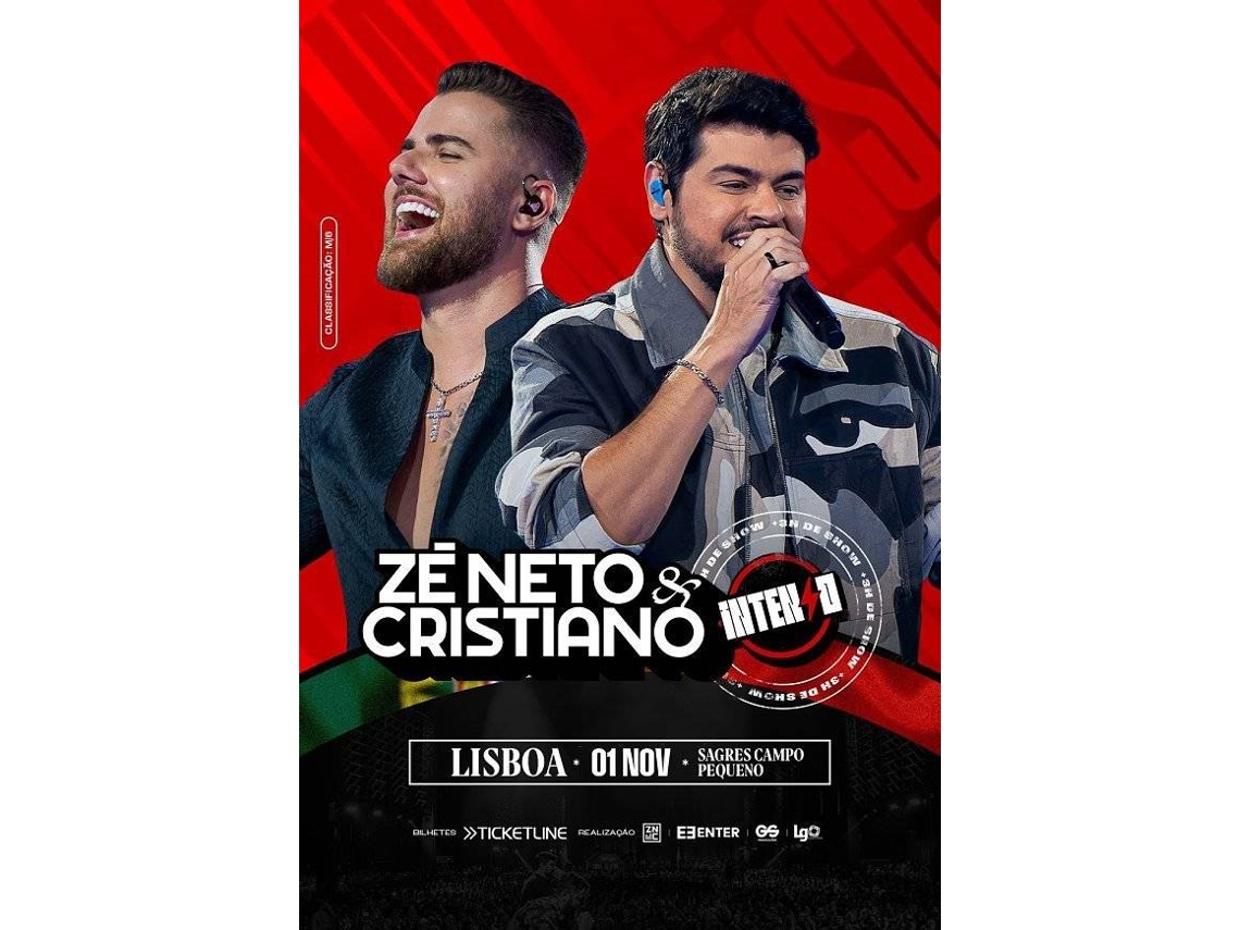 Bilhete ZÉ NETO E CRISTIANO INTENSO|LISBOA