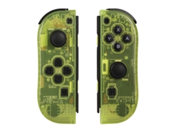 Controlador de interruptor Bluetooth YUNZII JCK amarelo translúcido (acompanha um par de pulseiras)