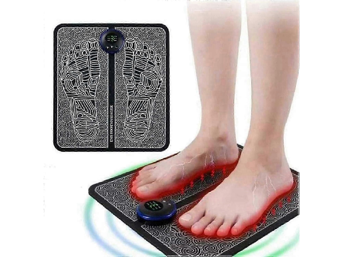 Massageador De Pés Ems Usb Recarregável Elétrico Pés, Tapete Massagem Portátil Fg2025031700596