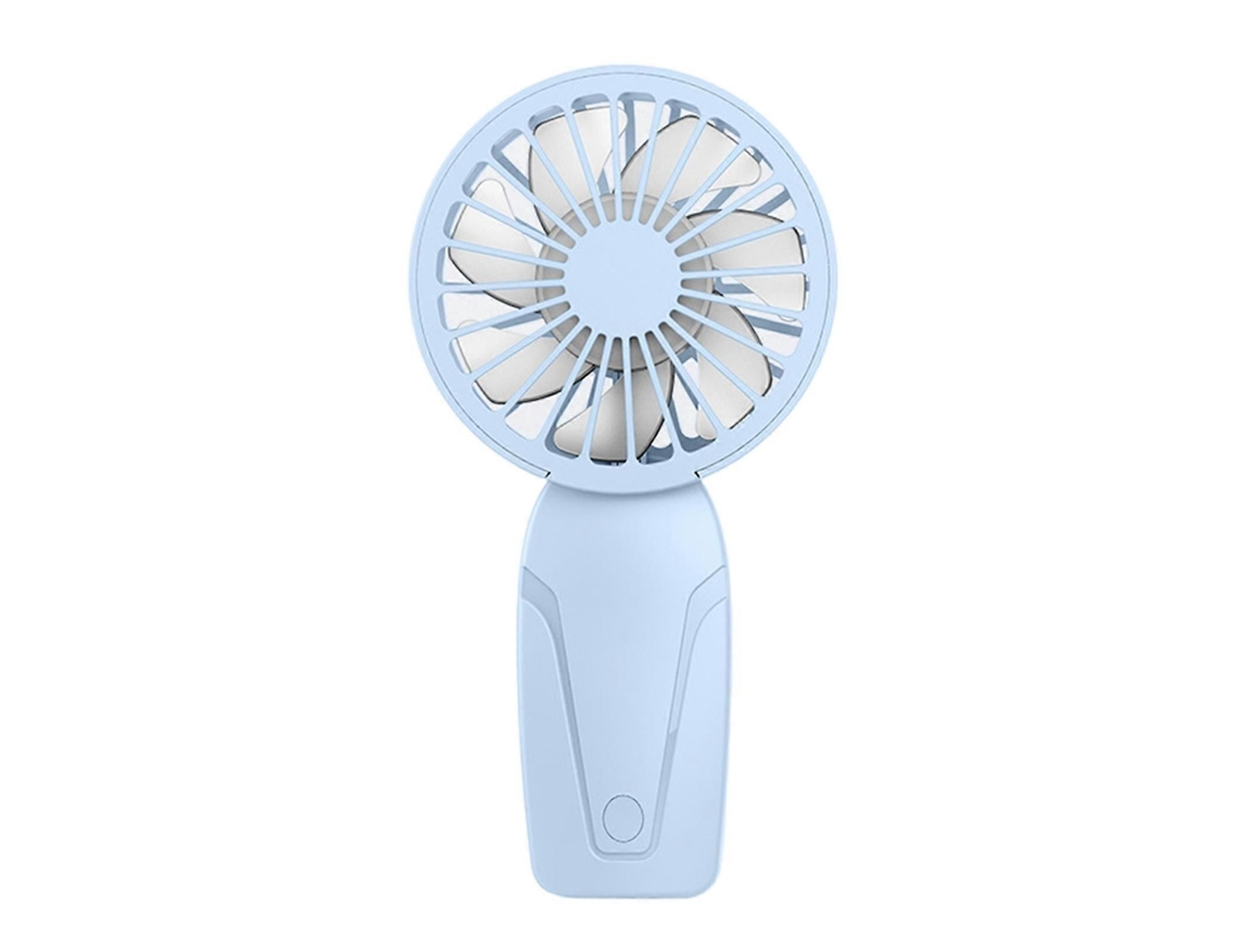 Ventilador Portátil Recarregável De 600mah Com 3 Velocidades, Silencioso E Ideal Para Uso Externo, Na Cor Branca.