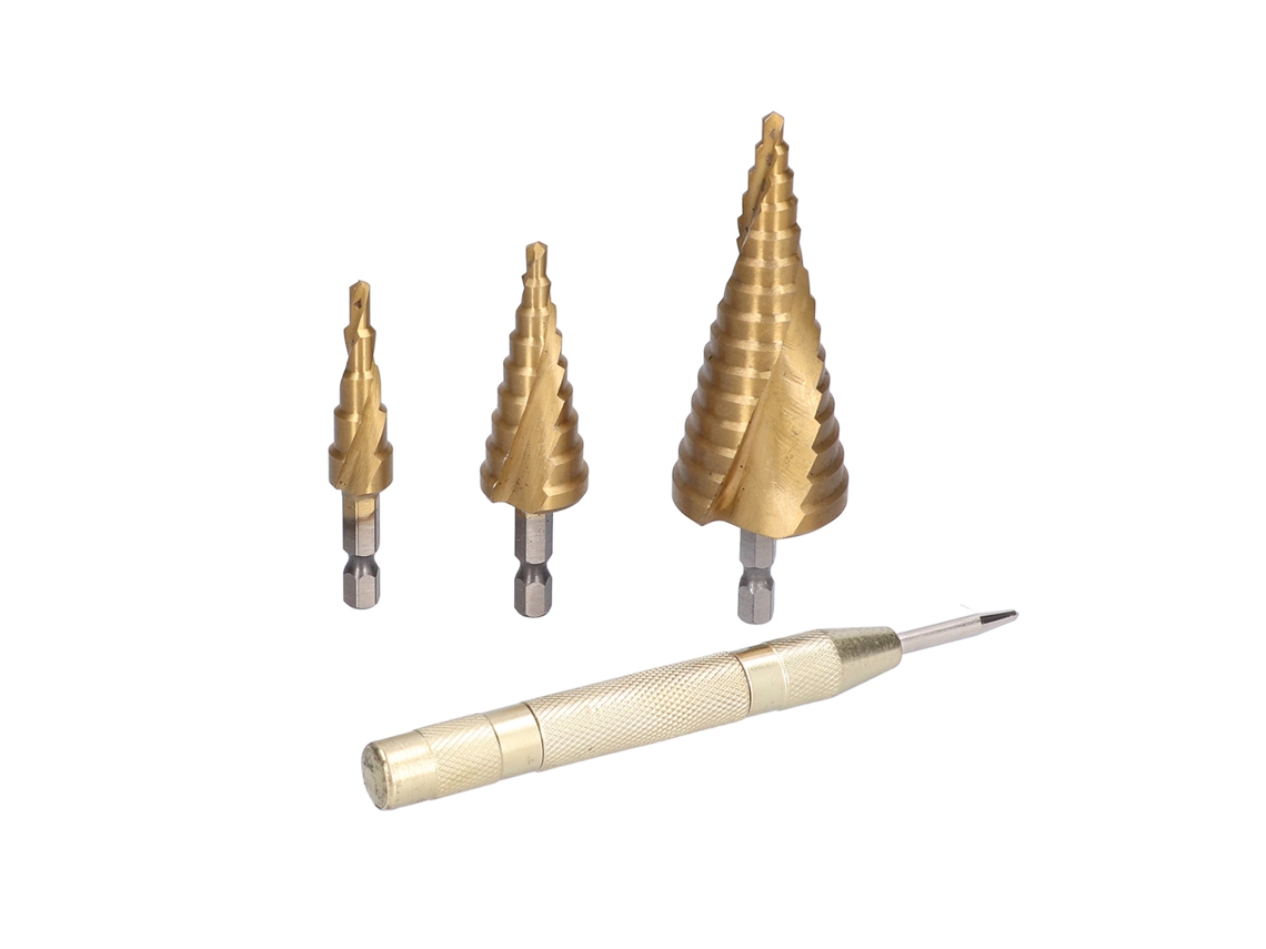 Laxiscreed Brocas De Aço Rápido Com Design Helicoidal E Punção Central Para Perfuração Precisa