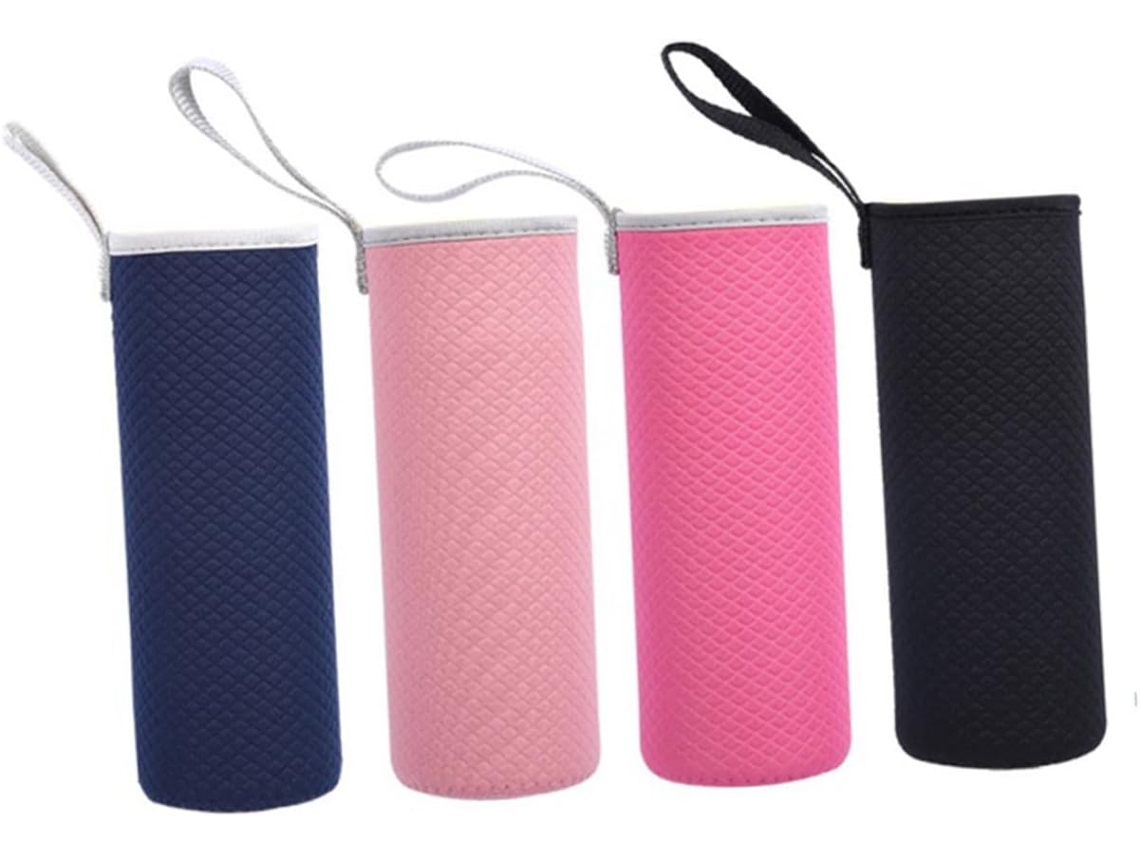 Conjunto De 4 Peças Capas Térmicas Para Garrafas Água Com Bolsa Transporte.