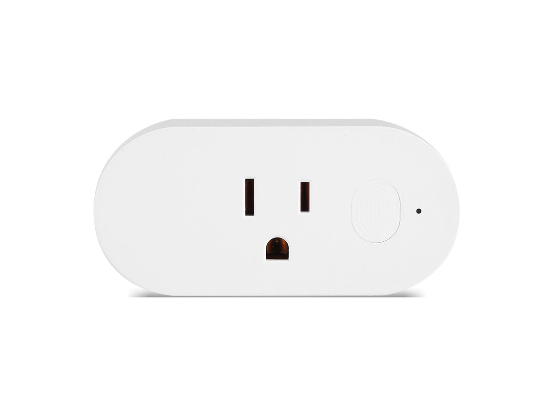 Plugue inteligente WiFi 110-240 V com controle de aplicativo, plugue americano, interruptor de luz, compatível com Amazon Alexa e Google Home.