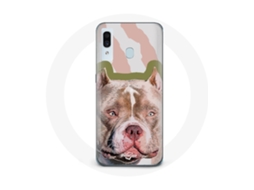 Capa para Samsung Galaxy A30 Cachorro pitbull castanho