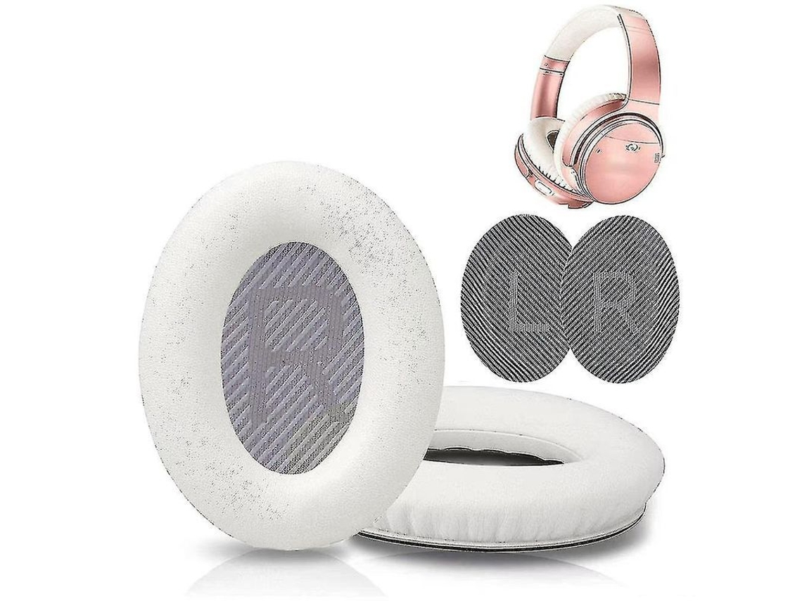 Almofadas de Ouvido para Bose QC35/25/15, Substituição em Couro Falso, Macias e Duráveis YURU