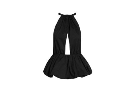 Top De Mulher Weili Zheng Balza Algodão Preto (l)