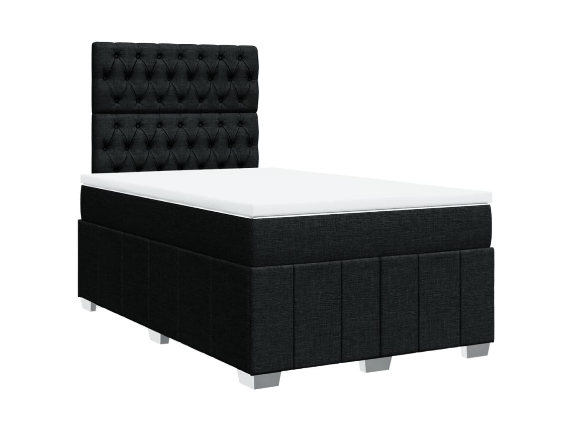 Box Spring Bed, Box Spring Beds Vidaxl Preto Tecido (120 X 190 Cm)