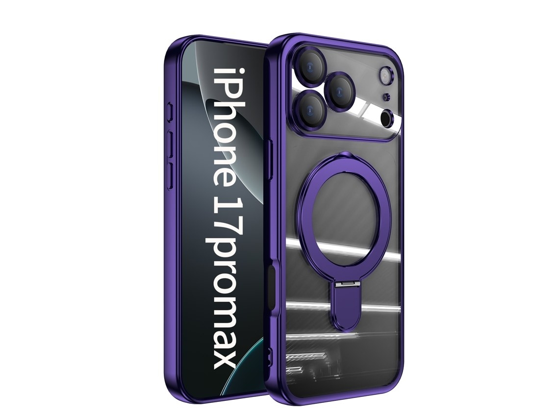 Zsanfs Capa Para Iphone 17 Pro Max, Compatível Com Magsafe, Cor Roxo