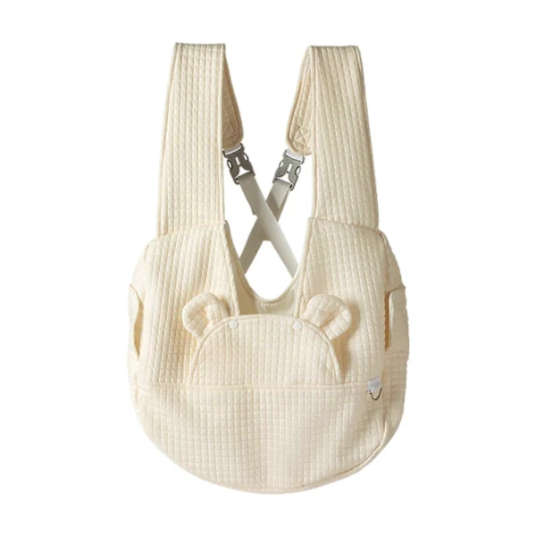 Mochila de Transporte para Filhotes, Macia, Branca AQUAFORGE