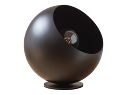 Luminária De Mesa Lukkodso 1xe27 Abajur Esférico Metal Ø20x20 Cm Preto Lux.pro