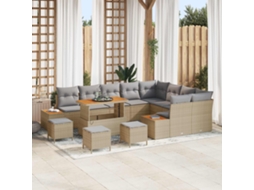 Vidaxl Conjunto De Sofá De Jardim 13 Unid. 12-número De Lugares