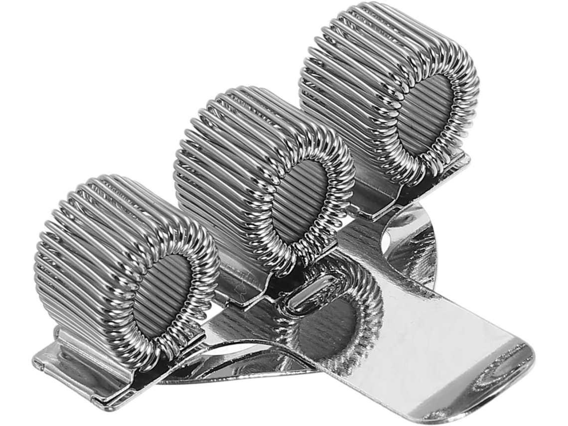 Conjunto Packove de 3 porta-canetas de metal com furos para molas Cadernos, Clip Canetas En Livros E Diários