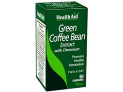 Suplemento Alimentar HEALTH AID Café Verde Con Crómio (60 cápsulas vegetais)