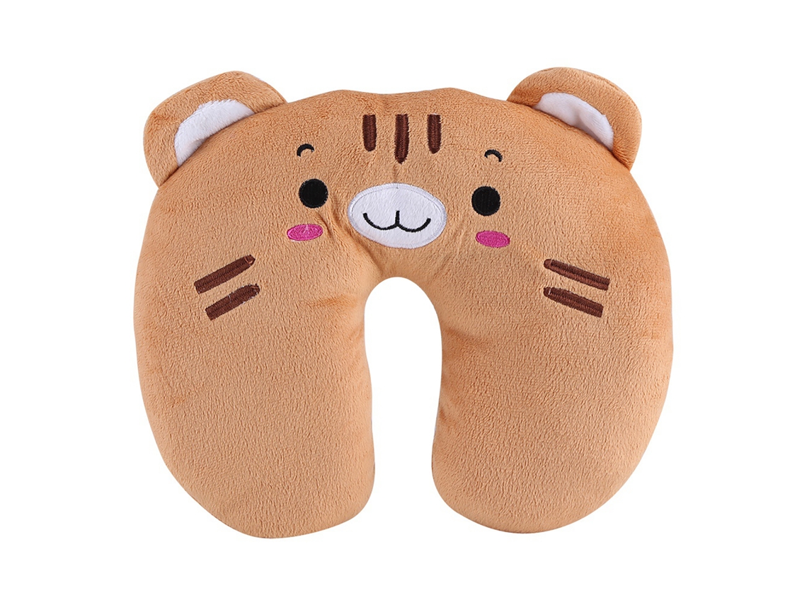 Almofada de Pelúcia U BRILVIBERA com Tigre, Algodão, 30cm