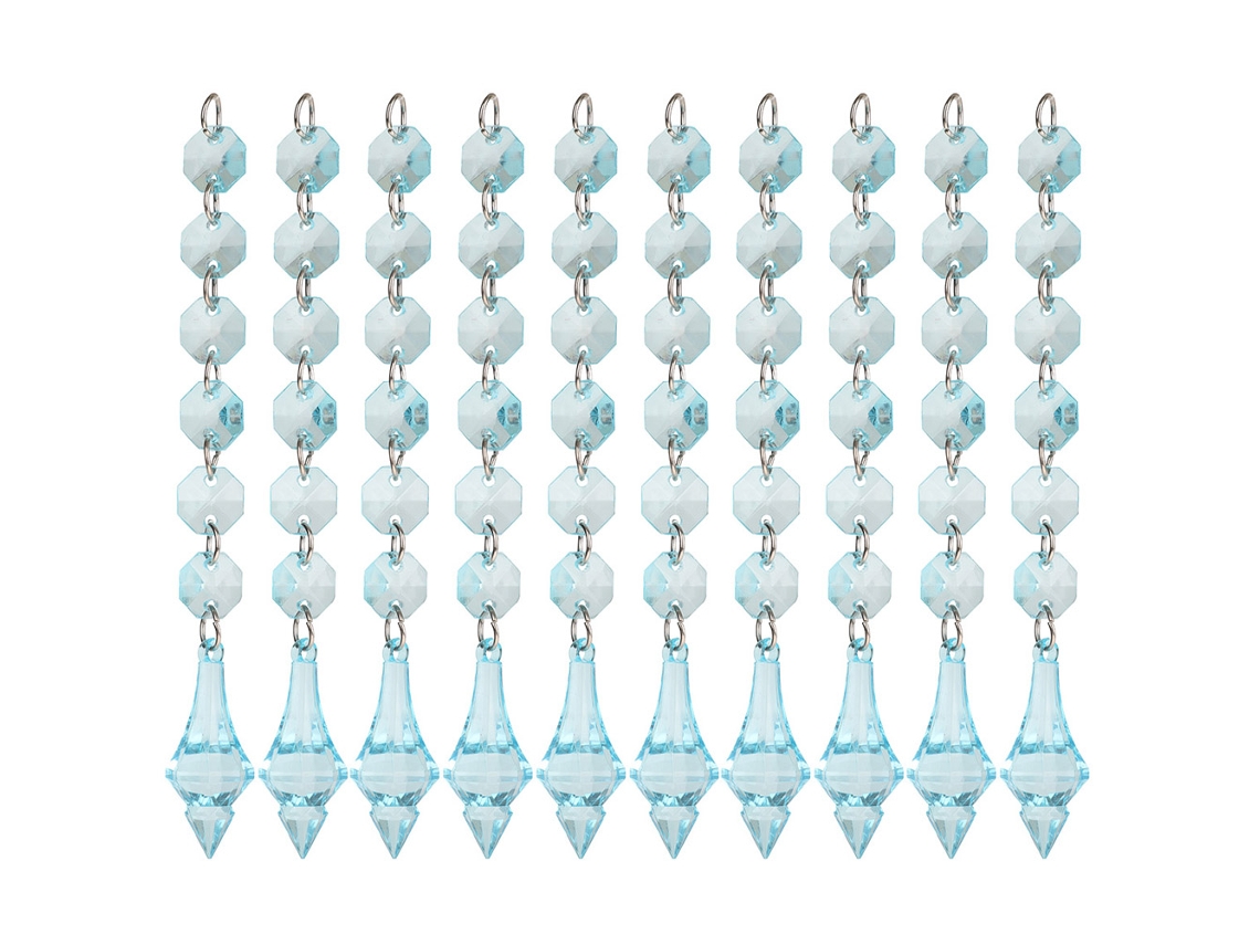 10pcs Decoração de Casamento com Pingentes de Acrílico Diamante Leve | S/MARCA